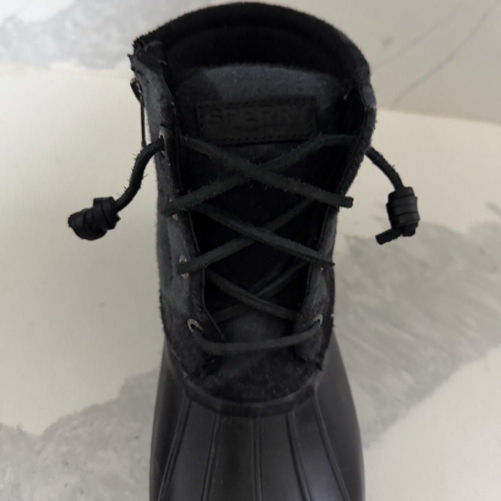 SPERRY Women’s Saltwater Buffalo Plaid Duck Boots - Size 8 - Picture 6 of 12